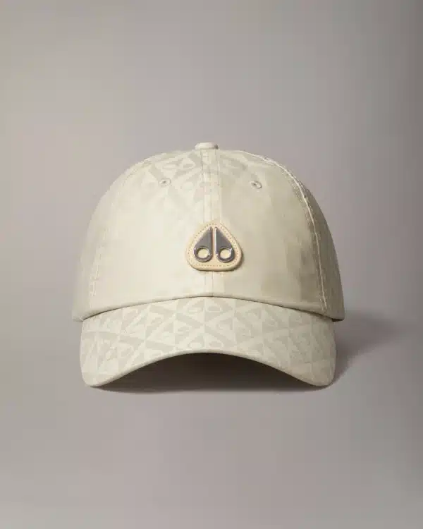 Moose Knuckles Pet - Crescent Logo Cap Mono Alabaster Monogram