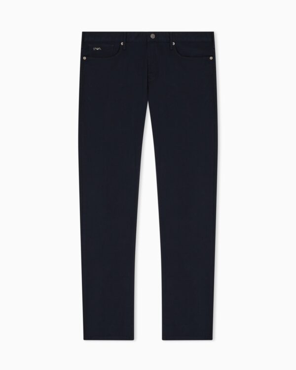 Emporio Armani Broek- J06 Stretch Fabric Blue Navy