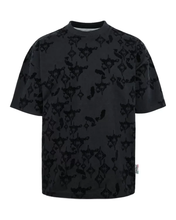 Carlo Colucci T-shirt - Allover Print Soft Impact Black