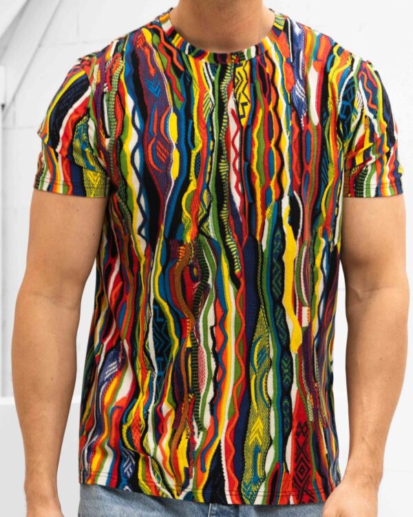 Carlo Colucci T-shirt - Signature Knit T-shirt Multi Color