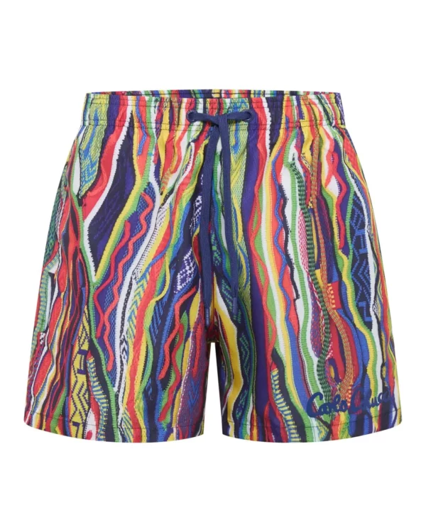 Carlo Colucci Zwembroek - Signature Knit Swimshort Multi Color