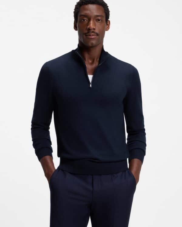 Boss Trui - H-Ebenji Dark Blue