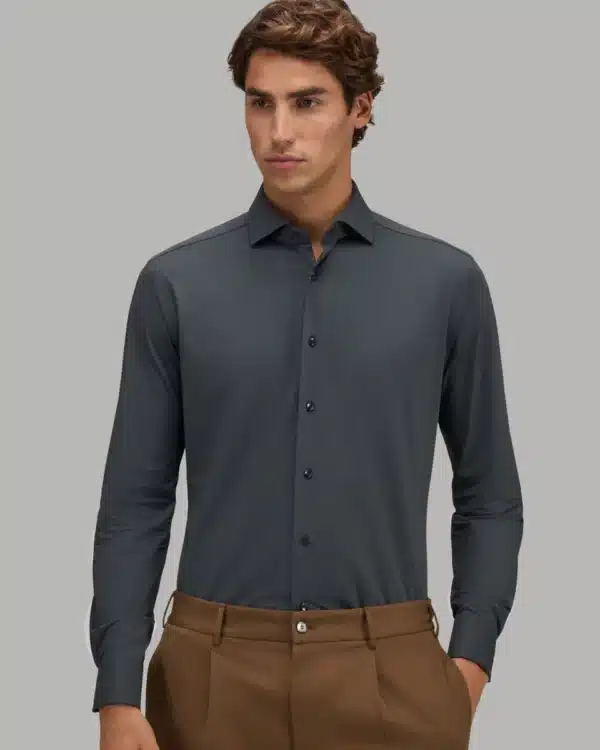 Xacus Overhemd – Active Tailor Dark Grey