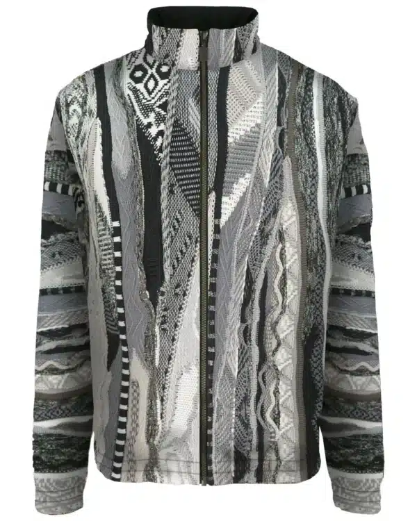 Carlo Colucci Vest - Iconic Knit Zip Jacket Grey